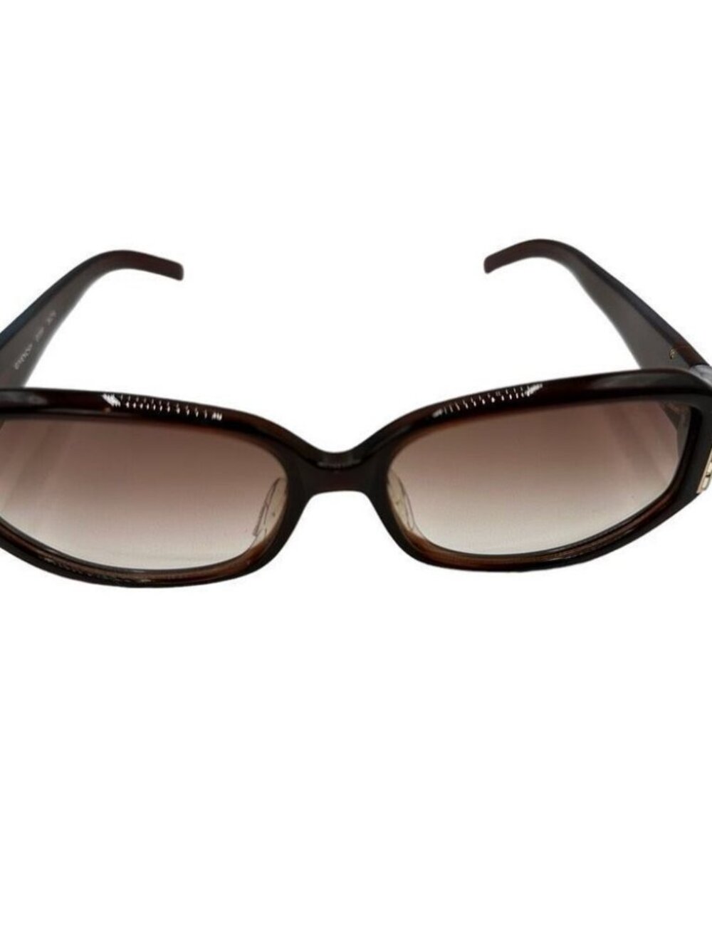 Vintage Givenchy Brown Rhinestone Adorned Sunglasses